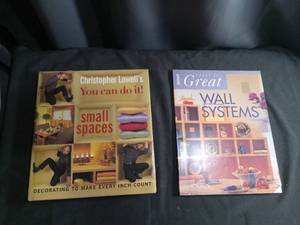 lot 5743 image: Home Design and Decorating Books Set - Small Spaces and Wall Systems