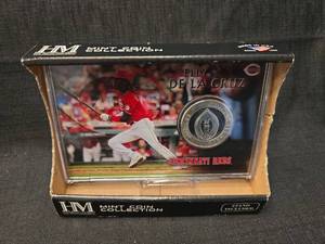 lot 50261 image: Elly De La Cruz Cincinnati Reds Highland Coin Collection with Display Stand