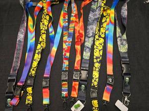 lot 50277 image: Colorful Pattern Lanyards with Metal Clips
