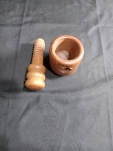 lot 5810 image: Wood Mortar and Pestle Set