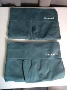 lot 5831 image: FASMAVIE Womens Seamless Yoga leggings Set - Teal Green Athletic Wear