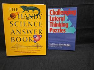 lot 50179 image: Science Answer Book and Lateral Thinking Puzzles Set