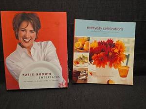 lot 50181 image: Katie Brown Entertains and Everyday Celebrations Cookbook Set