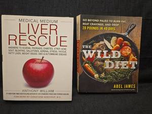 lot 50183 image: Health and Diet Book Bundle - Medical Medium Liver Rescue and The Wild Diet