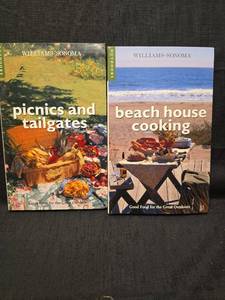 lot 50185 image: Williams-Sonoma Outdoor Cooking Cookbook Set - Picnics and Tailgates & Beach House Cooking