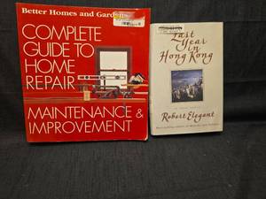 lot 50186 image: Better Homes and Gardens Home Repair Manual and Last Year in Hong Kong Book Lot