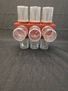 lot 50228 image: Plastic Mason Jar spice rack