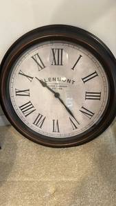 lot 705 image: Glenmont Clock Company Wall Clock with Roman Numerals