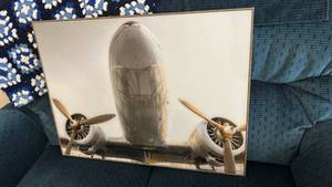 lot 707 image: Twin Engine Aircraft Framed Photography Print