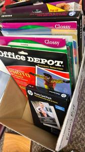 lot 732 image: Assorted Office Supplies and Photo Paper Pack