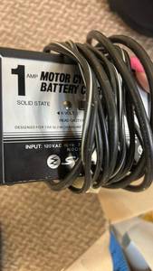 lot 766 image: 12V Motorcycle Battery Charger 1 Amp Solid State