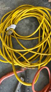 lot 795 image: Heavy Duty Yellow Extension Cord with GFCI Protection