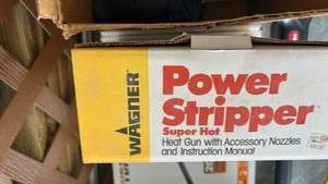 lot 808 image: Wagner Power Stripper Heat Gun with Accessories