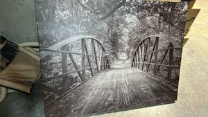 lot 813 image: Large Bridge Canvas Wall Art Print