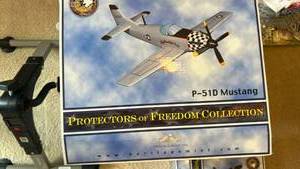 lot 890 image: P-51D Mustang Die Cast Aircraft Model