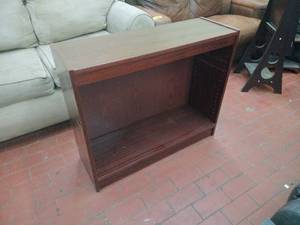 lot 59891 image: Mid-Century Modern Wooden Bookshelf without Shelf Inserts