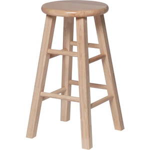 lot 59975 image: Mainstays 24 Classic Counter Stools, Natural - Set of 2