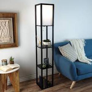 lot 59923 image: Lavish Home etagere floor lamps