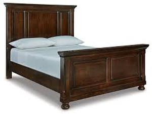 lot 59934 image: Porter Collection B697-57 Queen Bed Frame in Rustic Brown - retail - $1149.99