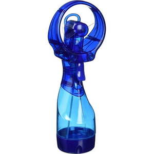 lot 60641 image: O2COOL 3.5 inch Battery Powered Misting Fan for Personal Cooling  Light Blue