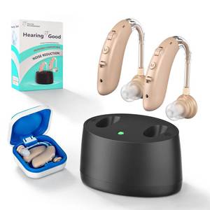 lot 60674 image: Hearing Aids for Seniors, Hearing Aids Rechargeable with Noise Cancelling and Volume Control, Hearing Amplifier for Adults Hearing Loss, Portable Behind-the-Ear Hearing Aid Headphones