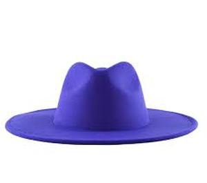 lot 60737 image: Blue Fedora Hat 57CM Polyester