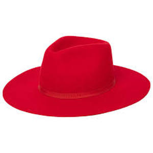 lot 60738 image: Red Fedora Hat 57CM Polyester