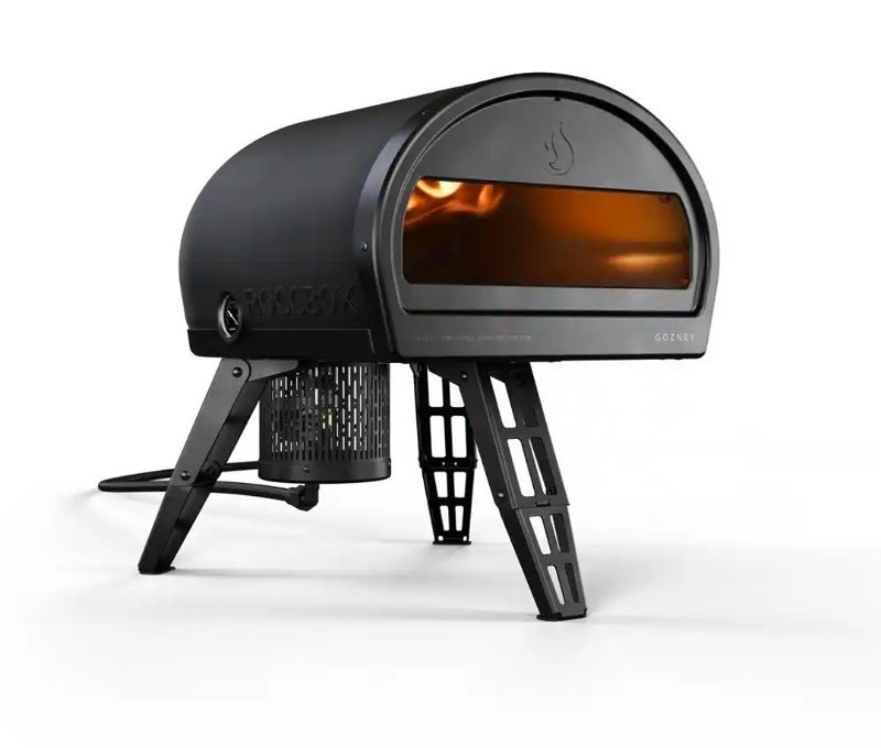 lot 3565004 image: GOZNEYRoccbox Propane Outdoor Pizza Oven 12 in. Black - Retail $499