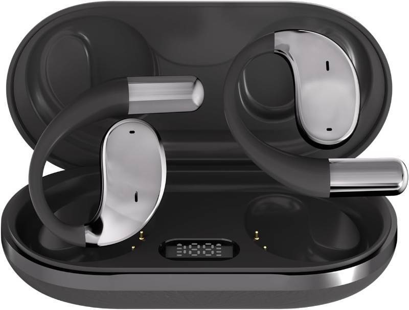 lot 7648 image: Language Translator Earbuds, Two-Way Instant Language Translator Real Time with APP for 130 Languages,Fast Reaction Translation Device (Grayish Black)