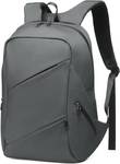 DTGN Travel Laptop Backpack, Anti-Theft Carry On Backpack Professional, TSA-Approved Water-Resistant Rucksack for Work Men Women Fits 16 Inch Notebook, Grey
