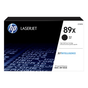 lot 15527 image: HP 89X High Yield Black Original LaserJet Toner Cartridge, CF289X