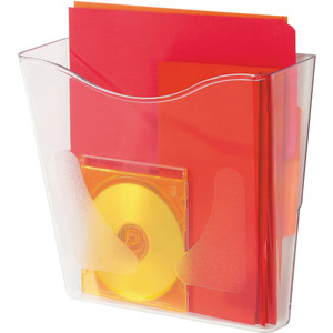 lot 15533 image: deflecto DocuPocket Portrait Wall File Pocket  A4MagazinesPortfolios, Clear