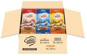 lot 15565 image: 2 Nestle Coffee Mate Creamer Singles Variety Packs - 300 Count  BB, Mar 2026