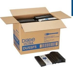 lot 15570 image: Dixie Ultra SmartStock Series-T Fork PS Black Medium Weight Refill 960Pack