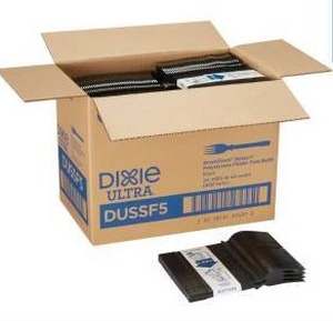 lot 15571 image: Dixie Ultra SmartStock Series-T Fork PS Black Medium Weight Refill 960Pack