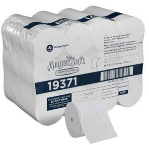 lot 15579 image: Angel Soft Professional Series Compact Premium Embossed Coreless 2-Ply High-Capacity Toilet Paper