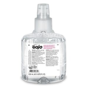 lot 15589 image: 6 Pack Of GOJO 1200 ml Refill Clear LTX Fragrance-Free Mild Foam Hand Wash