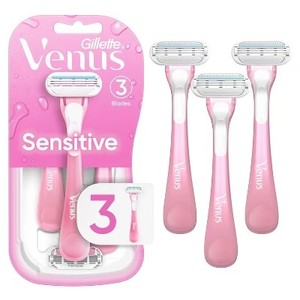 lot 3018 image: Lot of 2 Venus Sensitive Womens Disposable Razors - 6 Razors Total