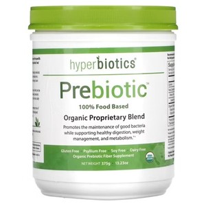 lot 3022 image: Hyperbiotics Prebiotic, Organic Proprietary Blend, 13.23 oz (375 g) BB 4 2023