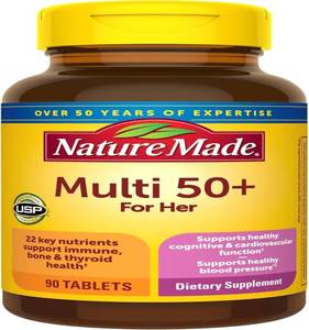lot 3040 image: Nature Made Womens Multivitamin 50 Tablets with Vitamin D, 90 Count for Daily Nutritional Support BB JULY 2023
