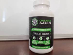 lot 3046 image: Organic Collagen Pills Supplement - 120 Count Organic Collagen Caps BB 22021
