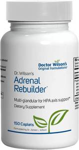 lot 3049 image: Doctor Wilsons Adrenal Rebuilder 150 Caplets Multiglandular Adrenal Cortex for Cortisol, Adrenal and HPA Axis Support