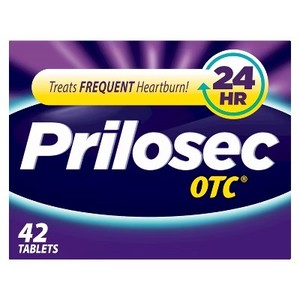 lot 3056 image: Prilosec OTC Omeprazole 20mg Delayed-Release Acid Reducer for Frequent Heartburn Tablets - 42ct BB 10 2025