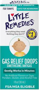 lot 3072 image: Little Remedies Newborn Gas Relief Drops, Relieves Discomfort From Gas, Baby Medicine with No Artificial Flavors or Dyes, Natural Berry Flavor, 1 Fl Oz BB 6 2025