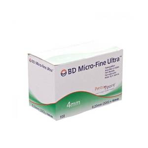 lot 3075 image: Lot of 2, BD Microfine Pen Needles 4mm32G 100 Pack. BB SEPT 26