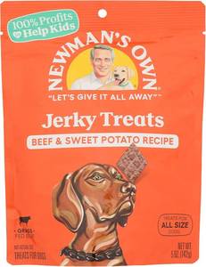 lot 3103 image: Newmans Own Beef Jerky Treats For Dogs, Beef & Sweet Potato Recipe, 5 Oz BB NOV 27