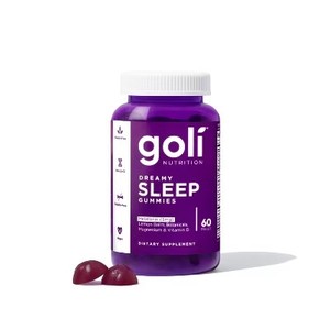 lot 3187 image: Goli Nutrition Dreamy Sleep Vegan Multivitamin Gummies - 60ct BB SEPT 25