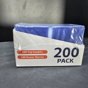lot 3238 image: 200 Card Sleeves Top Loaders for Cards, 3 x 4 Hard Plastic Toploaders, Baseball Card Protectors, Trading Card Holder for Football Sports Cards