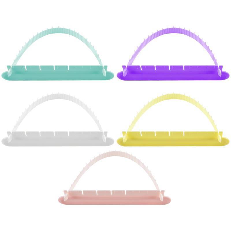 lot 3334 image: Wshxjzyay 5 Pack Cake Arch Guide Tool, Cake Writing Tools, Convenient for Controlling the Size and Position of the Arc, Convenient for Beginners to Use - Retail $6