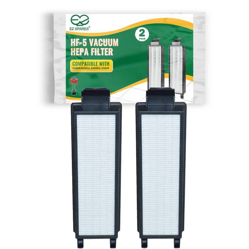 lot 3346 image: EZ SPARES 2Pcs Vacuum Cleaner Eureka HF5 HF-5 Vacuum HEPA Filter Fits Part # 61830, 61830A, 61840 WASHABLE & REUSABLE Eureka Attachment - Retail $22